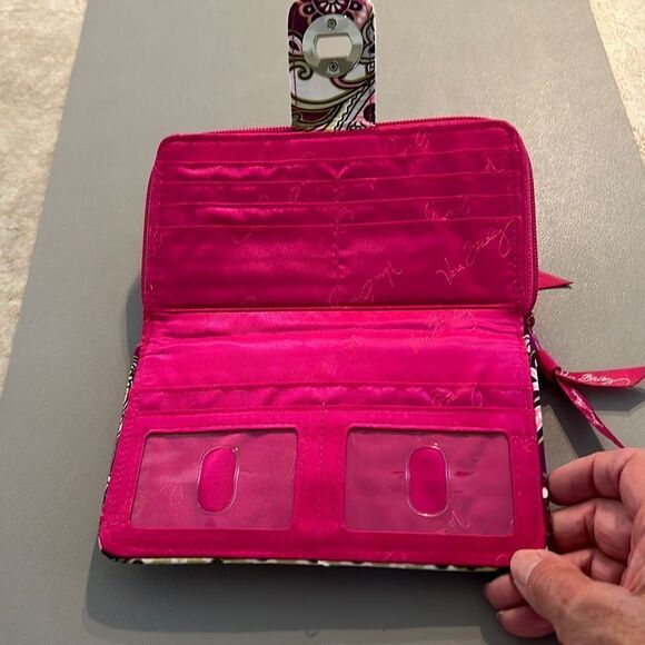 Vera Bradley Zip Around Clasp Wallet - Picture 4 of 5